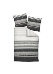 Janine Poszewka na pościel dla mężczyzn szary / antracytowy / biały Rozmiar 155x220cm