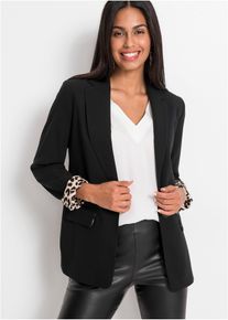 Blazer long et fluide - noir - taille 50 - bonprix