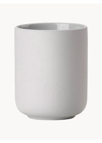 Zone Denmark Pohár na zubné kefky s povrchom mäkkým na dotyk Ume Šedá Hlina Ø 8 x V 10 cm