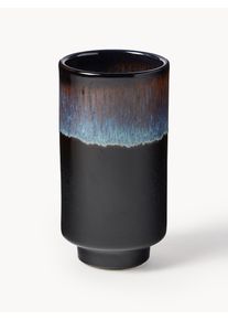 Vase Solis, H 18 cm Blue, Brown, Grey Ceramic Ø 10 x H 18 cm | Westwing Collection