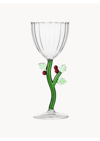 ICHENDORF Copo de vinho artesanal Botanica Multicolor, Transparente Vidro Ø 9 x Alt 21 cm