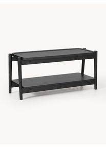 Skostativ i træ Libby Sort Træ, Massivt træ B 100 x H 45 cm | Westwing Collection