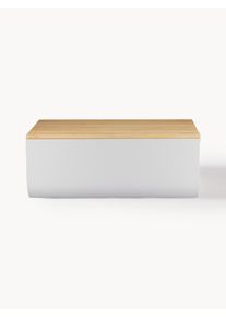 Alessi Brødkasse Mattina med bambuslåg Grå Metal B 34 x H 14 cm