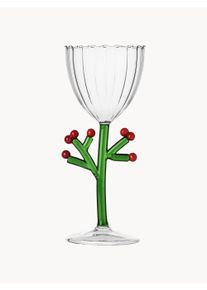 ICHENDORF Copo de vinho artesanal Botanica Multicolor, Transparente Vidro Ø 9 x Alt 21 cm