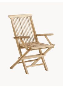 Da’core Skladacie záhradné stoličky z tíkového dreva Jepara, 2 ks Hnedá Š 56 x H 57 cm