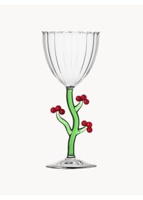 ICHENDORF Copo de vinho artesanal Botanica Multicolor, Transparente Vidro Ø 9 x Alt 21 cm