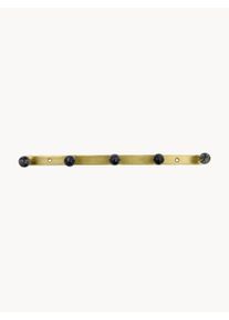 house doctor Cabide de parede em metal artesanal Ball Dourado, Preto Acrílico, Metal L 35 cm