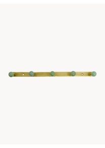 house doctor Cabide de parede em metal artesanal Ball Dourado, Verde Acrílico, Metal L 35 cm