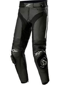 Alpinestars Missile V3, pantaloni di pelle , colore: Nero/Bianco , dimensione: 56