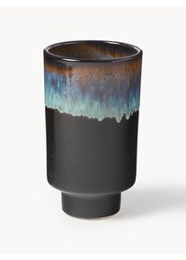 Vase Solis, H 22 cm Blue, Brown, Grey Ceramic Ø 13 x H 22 cm | Westwing Collection