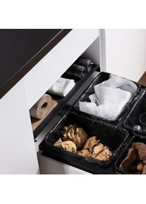 evineo m60 Couvercle m&eacute;tallique de poubelle, pour meuble bas de 60 cm, EV1061,