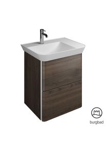 Burgbad Iveo Meuble avec vasque, 2 tiroirs, SFEO065LF2748C0001,