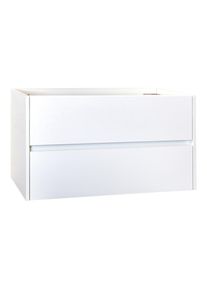 Hayat Badezimmer Unterschrank 80 cm Weiß glänzend