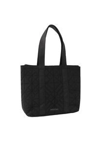 Marco Tozzi, Damen, Henkeltasche, Damen Schultertasche, Shopper mit trendiger Ziersteppung, schwarz kombiniert, schwarz kombiniert, Gr. B/H/T = 42/31/