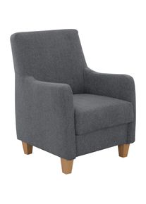 Home Affaire, Sessel &raquo;Palmera, B: 70 cm&laquo; mit Federkern, anthrazit, 100% Polyester;Struktur (100% Polyester);Luxus-Microfaser in Lederoptik (100% 