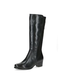 Caprice, Damen, Stiefel , Blockabsatz, Langschaftstiefel in klassischer Eleganz, schwarz, 40,5, schwarz, Eleganter Caprice Stiefel mit elastischem 