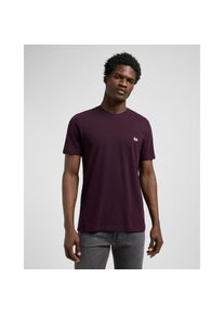 Lee , Damen, T-Shirt &raquo;PATCH LOGO TEE&laquo;, deep wine, XL, deep wine, Logo-Applikation auf der Brust