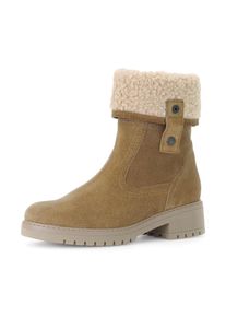 Gabor , Winterboots »GENUA« , Blockabsatz, Winterstiefelette, mit Reißverschluss, G-Weite , hellbraun , 44 , 44 , Stiefelette mit umschlagbarem...