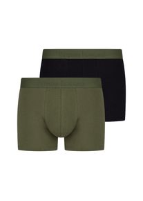 Bruno Banani , Juegendliche , Boxershorts »FLOWING« 2er Pack, mit kontrastfarbenem Bündchen , olivgrün/schwarz , XL , XL , Herrenshorts von Bruno...
