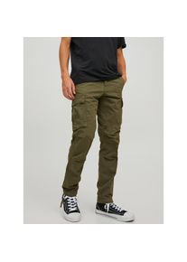 Jack & Jones Jack & Jones, Herren, Cargohose &raquo;STACE TUCKER&laquo;, Olive Night, L&auml;nge 34, 29 -L&auml;nge 34, Olive Night, L&auml;ssige Form mit vielen praktischen Taschen
