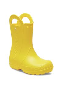 Crocs , Jungen , Gummistiefel »Handle It Rain Boot K« Regenstiefel, Matschstiefel mit Trageschlaufe , gelb , 24 , 24 , Perfekt bei Regenwetter