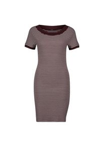 Zero , Minikleid »Minikleid mit Streifen« , BrownCream , 36 , 36 , Passform: Figurbetont