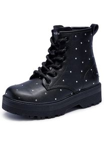 Skechers , Kinder,Jugendliche , Schnürstiefel »GRAVLEN HI« Boots mit Nieten, Größenschablone zum Download , schwarz , 35 , 35 , Modische Stiefel...