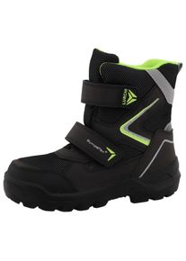 Lurchi , Kinder,Jugendliche , Winterboots »Klaus SYMPATEX« Klettboots mit SYMPATEX, Größenschablone zum Download , anthrazit-gelb , 34 , 34 ,...