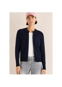 Cecil, Damen, Cardigan mit Rippb&uuml;ndchen, urban dark blue, XXL (46), urban dark blue, Cardigan von Cecil