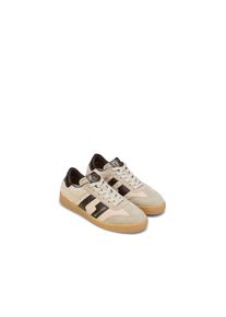 Marc O'Polo Marc O'Polo, Damen, Sneaker &raquo;COURT&laquo; Retro-Sneaker, Schn&uuml;rschuh mit Memory Foam-Ausstattung, helltaupe-dunkelbraun, 38, helltaupe-dunkelbraun, Retro-