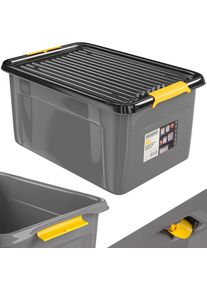 Monzana Pojemnik do przechowywania szary/antracytowy 58x39x25cm z możliwością sztaplowania