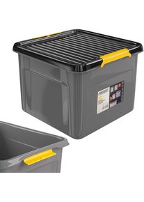 Monzana Pojemnik do przechowywania szary/antracytowy 39x39x26cm z możliwością sztaplowania