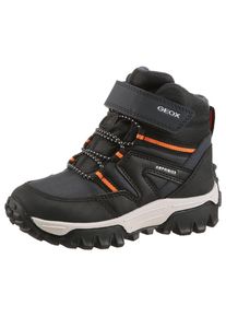 Geox , Kinder , Winterboots »J HIMALAYA BOY B ABX« Snowboots, Klettstiefel mit Warmfutter, Größenschablone zum Download , navy-orange , 32 , 32 ,...