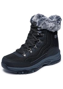 Skechers, Damen, Winterboots &raquo;TREGO-STORMIE&laquo; Snowboots, Schn&uuml;rstiefel mit rutschhemmender Laufsohle, schwarz-uni, 41, schwarz-uni, Skechers 