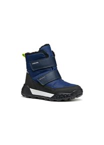 Geox , Kinder,Jugendliche , Winterstiefel »J TREKKYUP BOY B ABX« Klettstiefel mit Warmfutter, Größenschablone zum Download , navy-limette , 35 , 35...
