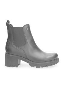 Panama Jack, Damen, Chelseaboots &raquo;Pia&laquo; Stiefelette, Schlupfschuh, Blockabsatz, mit Profilsohle, schwarz, 37, schwarz, Klassische Stiefelette mit 