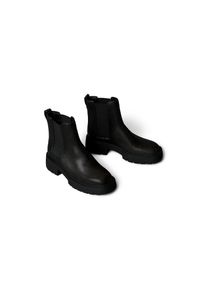 Calvin Klein Jeans, Damen, Chelseaboots &raquo;CHUNKY CHELSEA BOOT LTH&laquo; Schlupfboots, Stiefelette in bequemer Form, schwarz, 40, schwarz, Klassischer 
