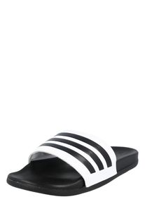 adidas Sportswear Sapato de praia/banho 'Adilette' em branco Tamanho 5 Estampado com logo