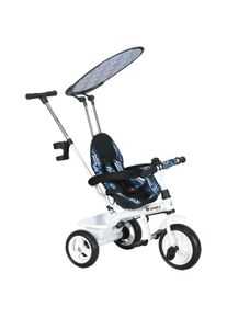 HOMCOM 4 in 1 Tricycle for Kids with 5-point harness straps, Removable Canopy, Blue | Aosom Ireland