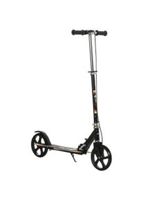 HOMCOM Kids Scooter, Toddler Foldable Kick Scooter with Adjustable Height Brake for Boys and Girls 7-14 Years, Black | Aosom Ireland