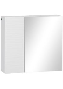 kleankin Wall-Mounted Mirror Cabinet: Double-Door Design with Adjustable Shelf, Bathroom Cupboard Organizer, White | Aosom Ireland