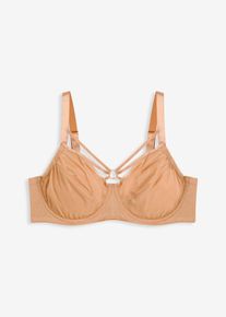 Minimizer-BH med skimrende materiale, brun, størrelse 85F, bonprix