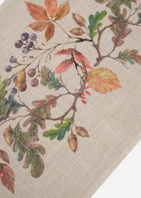 Bordløper med lin, beige, størrelse 30x180 cm, bonprix
