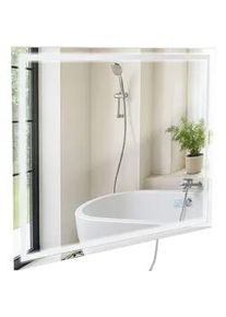 CLP Wandspiegel eckig 80/4/60 cm Glas Klarglas , 80x60x4 cm , Spiegel, Wandspiegel