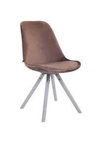 CLP Stuhl Samt Braun , Textil , 48x84x56 cm , Arbeitszimmer, Besucherstühle