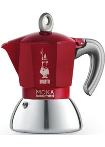 Bialetti Espressokocher »Moka Induktion« 0,09 l Kaffeekanne Induktionsgeeignet in rot