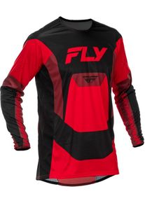Fly Racing Lite, jersey , color: Red/Dark Red/Black , size: L