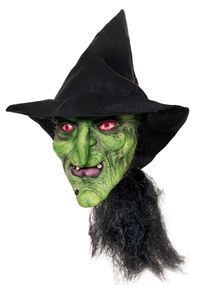 maskworld Grüne Sumpfhexe Maske