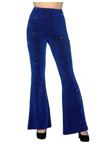 maskworld Disco Leggings für Damen blau