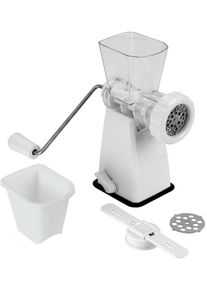 Metaltex Fleischwolf »Tartare« Kunststoff/Spritzguß, mit 2 Einsätzen, Kurbelbetrieb in weiß